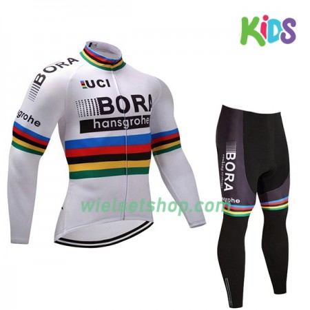 Kind Fietskleding (Wielershirt Lange Mouw + Fietsbroek Lang) 2017 Bora-Hansgrohe N002 Kind Fietskleding (Wielershirt Lange Mouw + Fietsbroek Lang) 2017 Bora-Hansgrohe N002